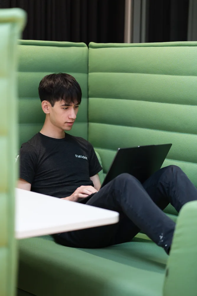 Developer working on PixelAdmin